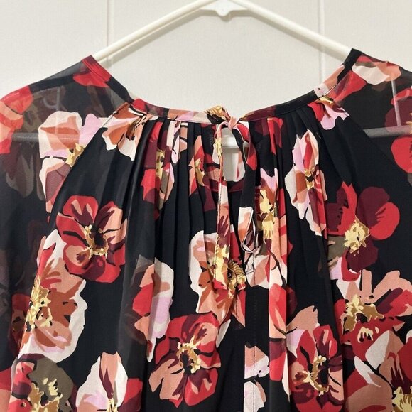 MADEWELL Tie-Back Bubble Sleeve French Rose Top Size Small EUC - Picture 6 of 8